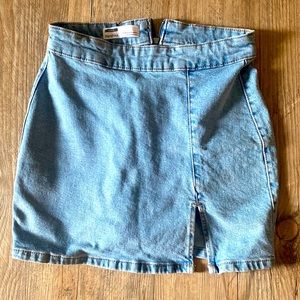Bershka Blue Jean Skirt